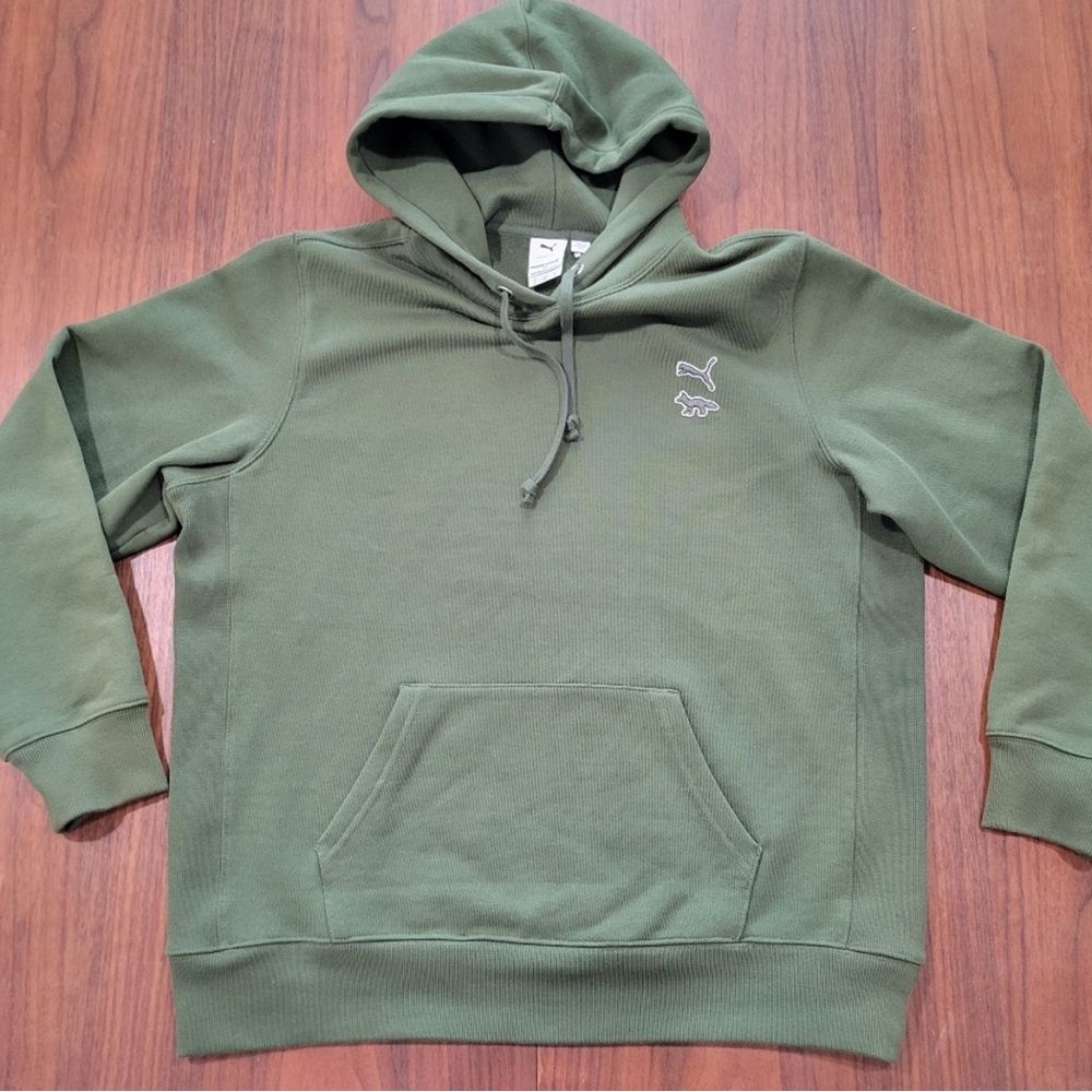 MAISON KITSUNE Green Hoodie